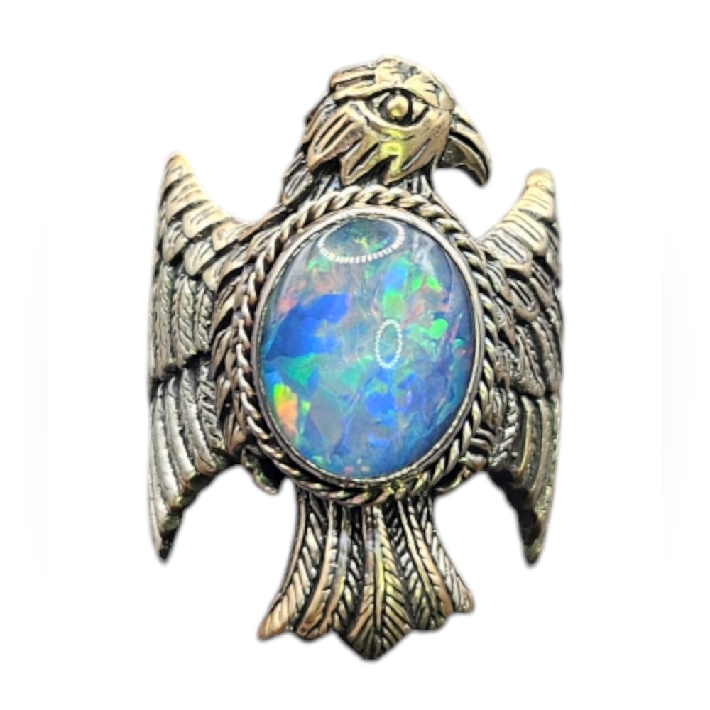 Opal Eagle Ring